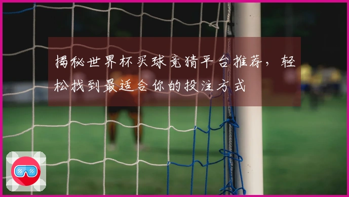 揭秘世界杯买球竞猜平台推荐，轻松找到最适合你的投注方式