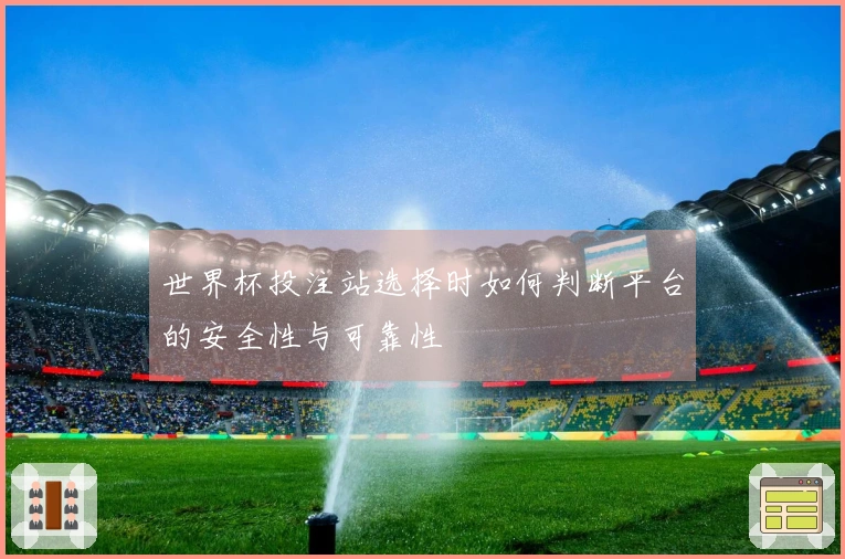 世界杯投注站选择时如何判断平台的安全性与可靠性